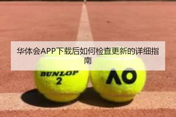 华体会APP下载后如何检查更新的详细指南